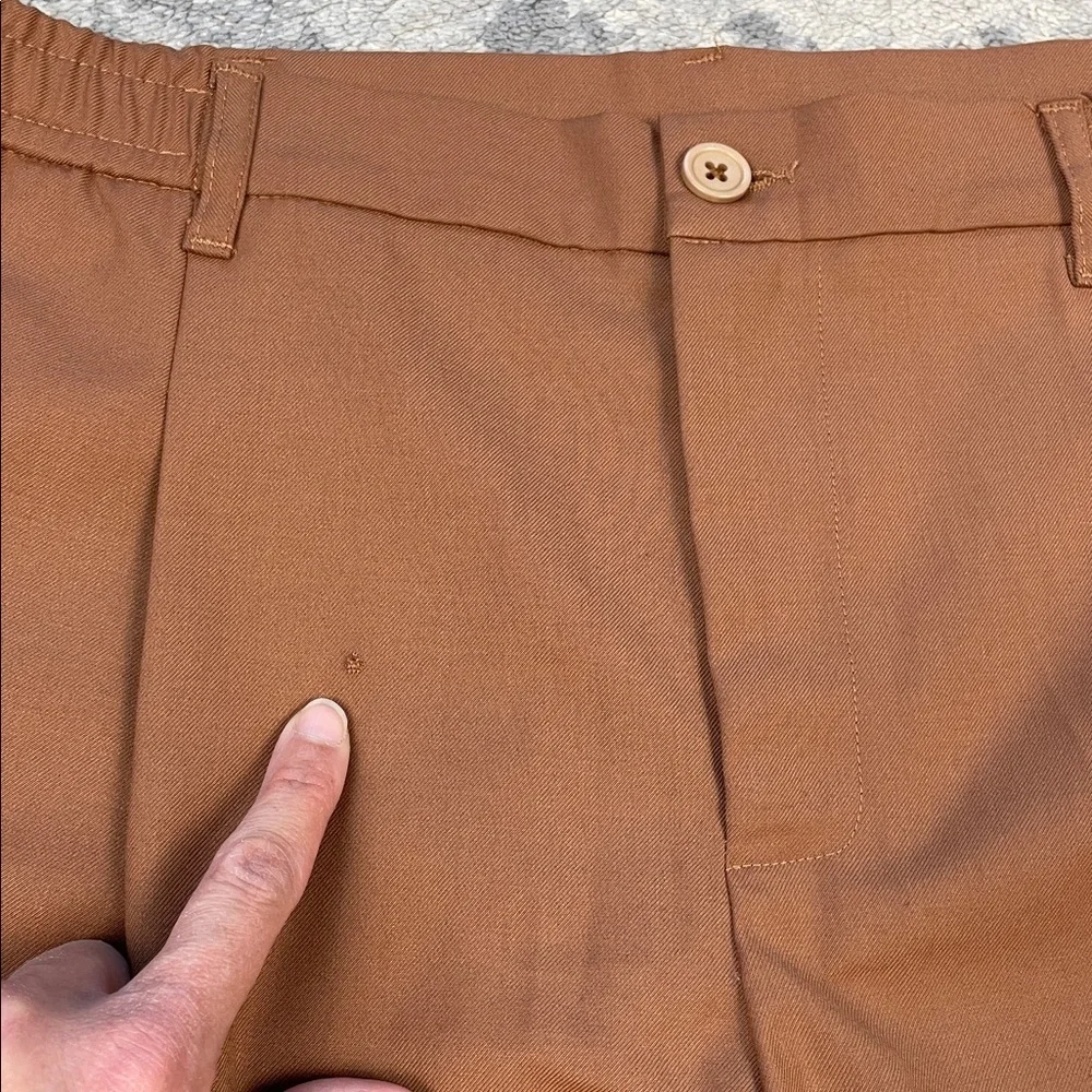 NWT Stilosophy Flannel Pleat Front Trouser Pants Cropped Short Sz IT 48